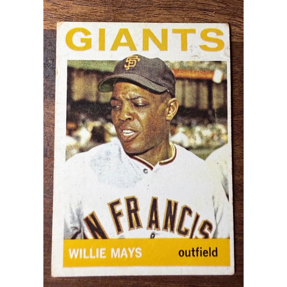 1964 Topps Willie Mays 150 San Francisco Giants Baseball Card Vintage MLB Card